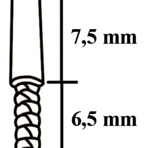 Pin cilíndrico corto «moleteado» 14 mm